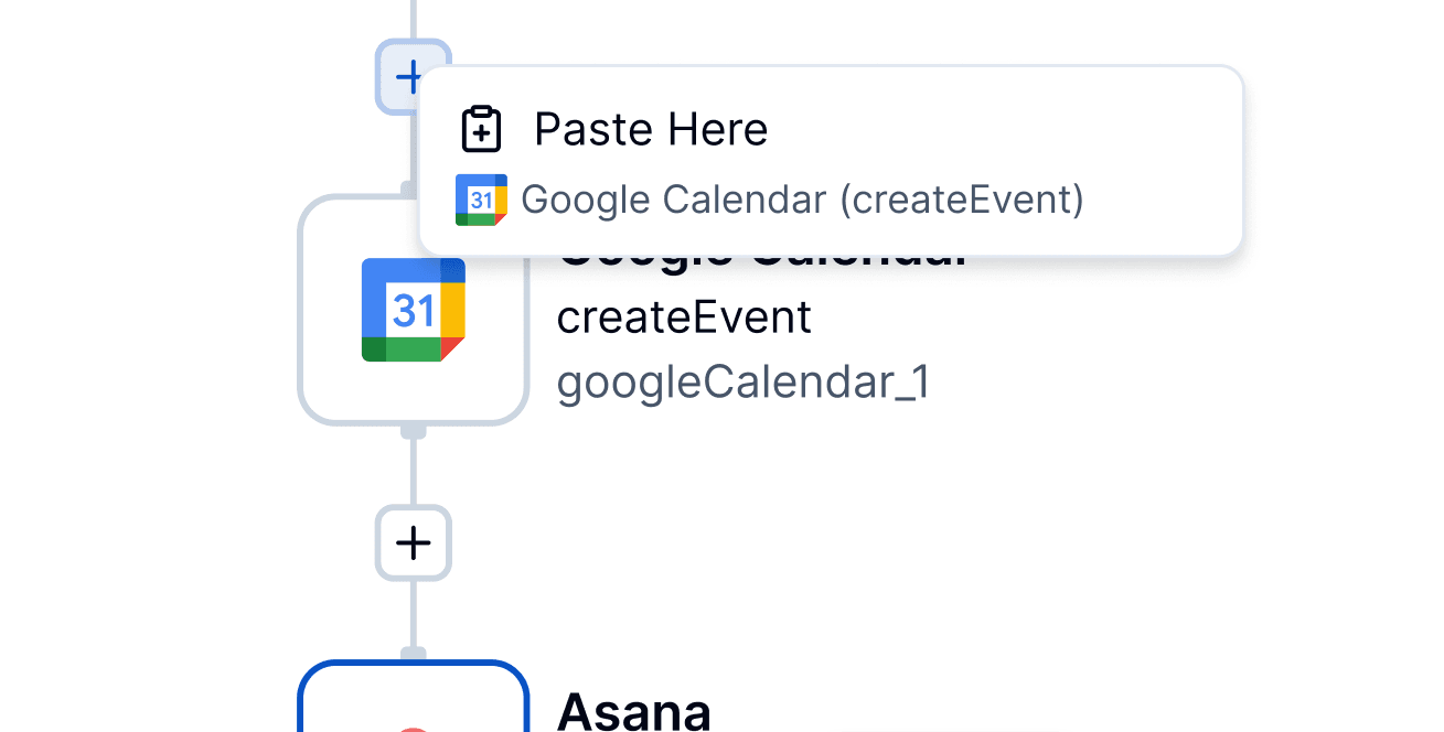Copy/Paste Functionality for a Visual Workflow Builder