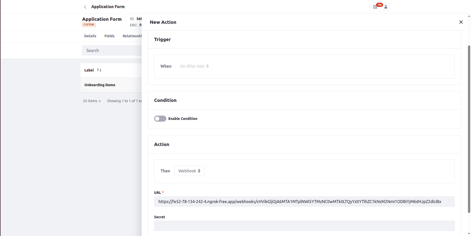 Object Action