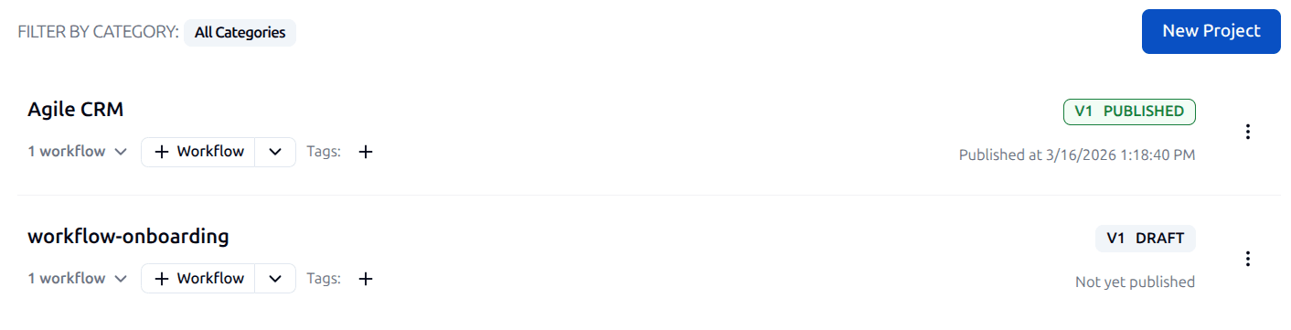 Custom Badge components integrated within the ByteChef platform user interface