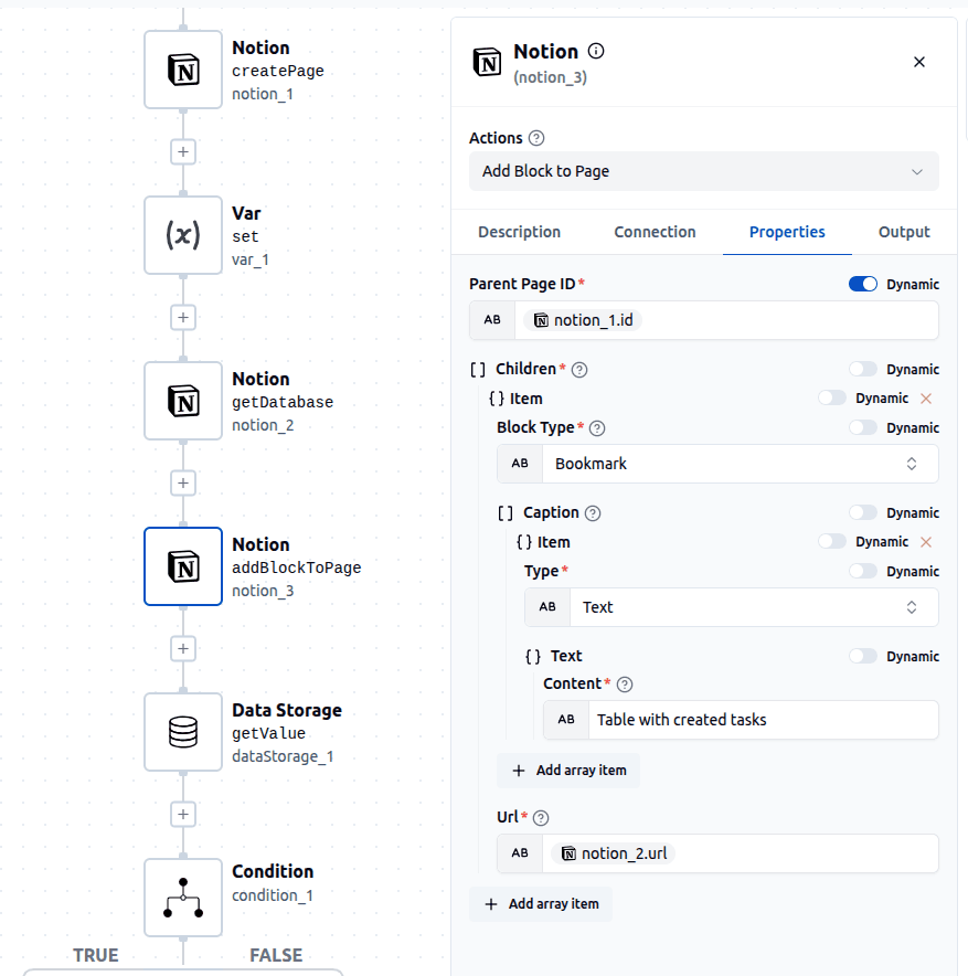 Link Task Database