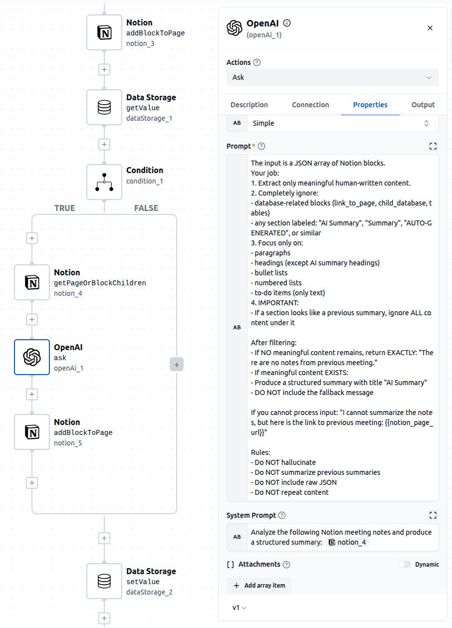Retrieve and Summarize Previous Meeting Notes