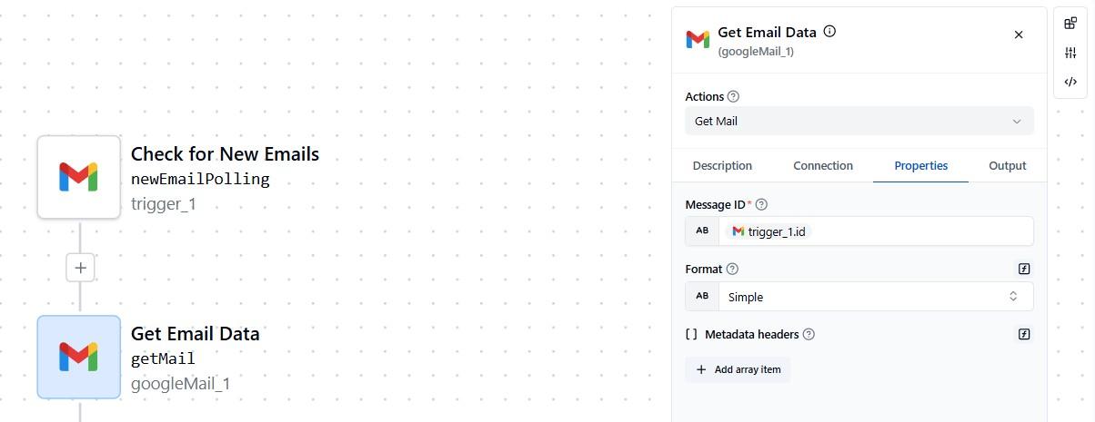 Get Email Data Configuration